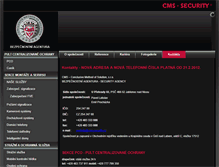 Tablet Screenshot of cms-security.cz